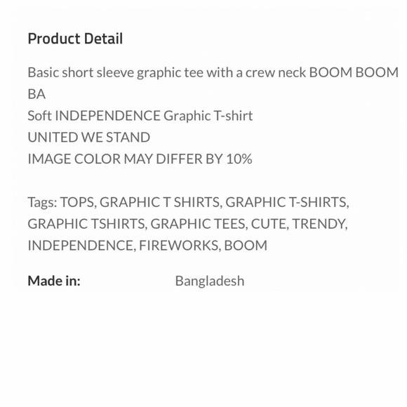 282 ☀️BOOM BOOM BABY, INDEPENDENCE, FIREWORKS, BOOM 4th JULY t-shirt - Picture 2 of 2